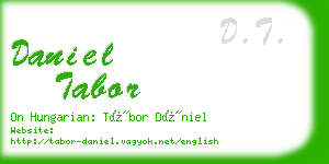 daniel tabor business card